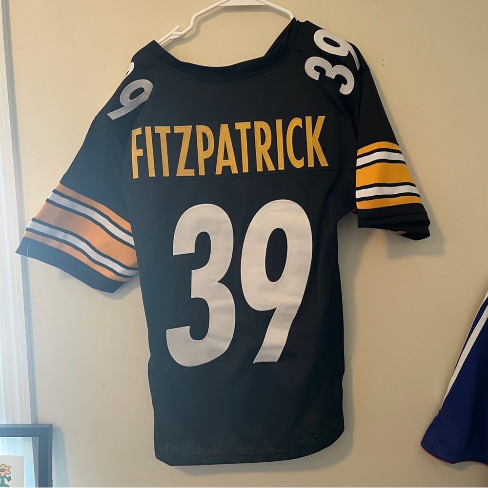 Like New Minkah Fitzpatrick Pittsburgh Steelers Custom Home Jersey, Men’s L